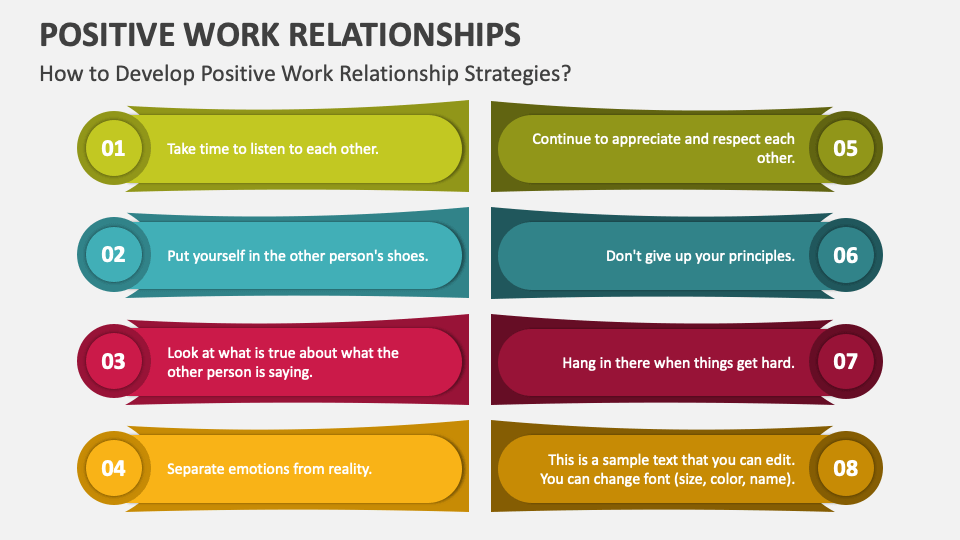 Positive Work Relationships PowerPoint Presentation Slides PPT Template