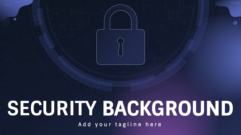 Free Security Background Presentation For Google Slides And Powerpoint