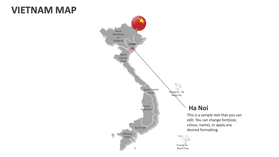 Vietnam Map For Google Slides And Powerpoint Ppt Slides