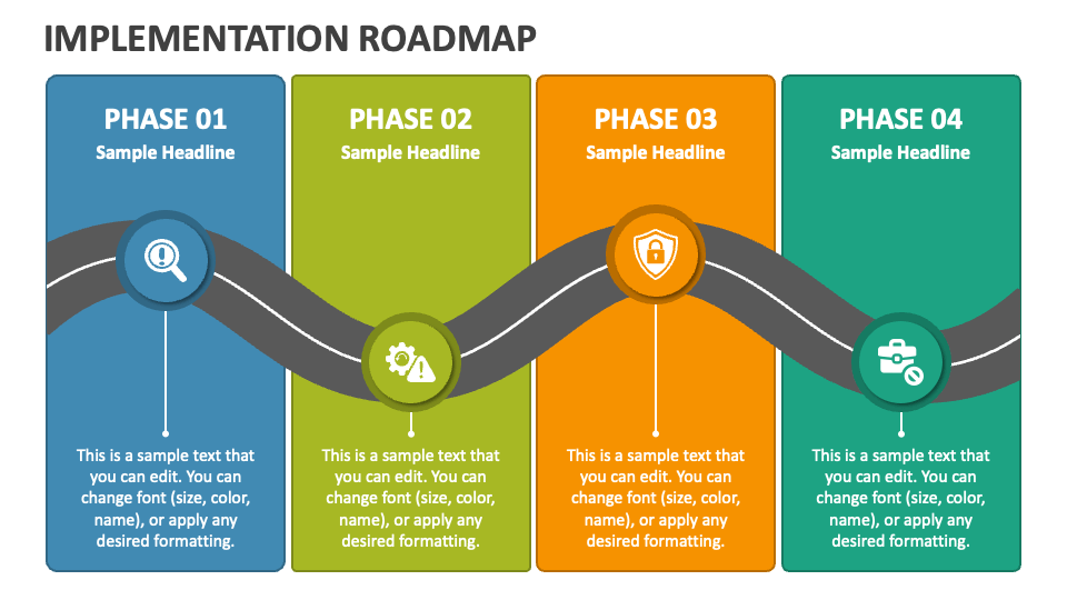 implementation roadmap template ppt