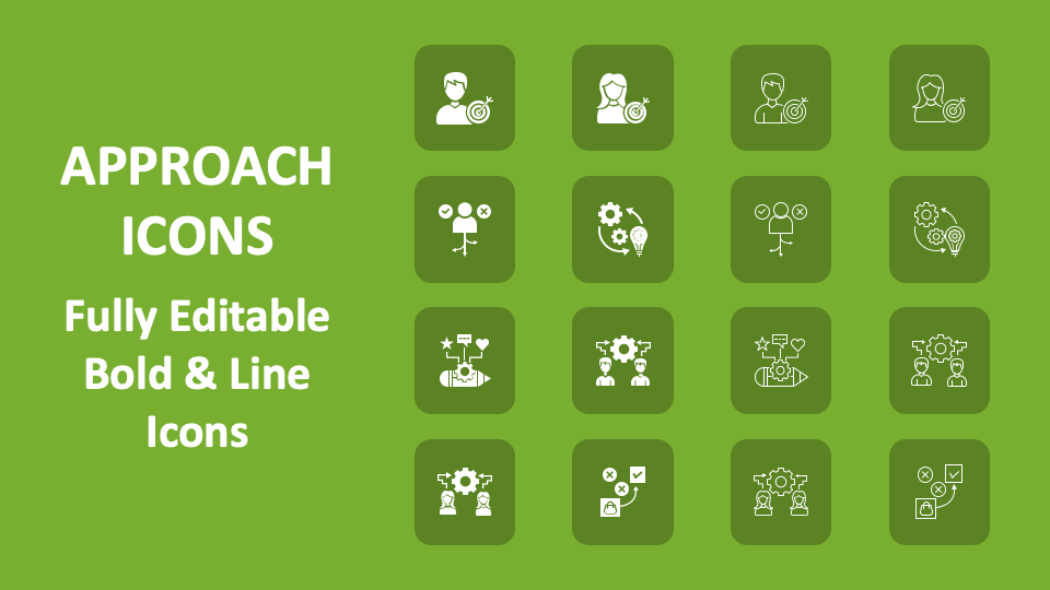 Approach Icons for PowerPoint and Google Slides - PPT Slides