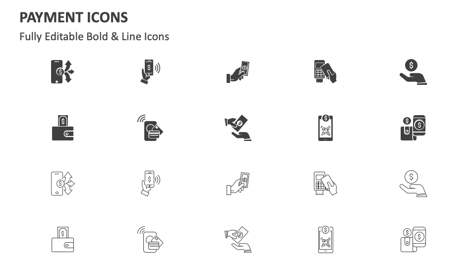 Payment Icons for PowerPoint and Google Slides - PPT Slides