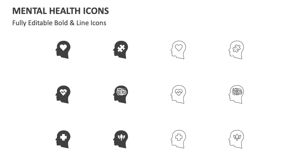 Mental Health Icons for PowerPoint and Google Slides - PPT Slides