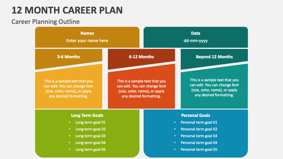 12-month-career-plan-powerpoint-presentation-slides-ppt-template