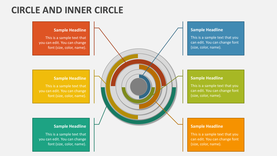 Circle and Inner Circle PowerPoint Presentation Slides - PPT Template