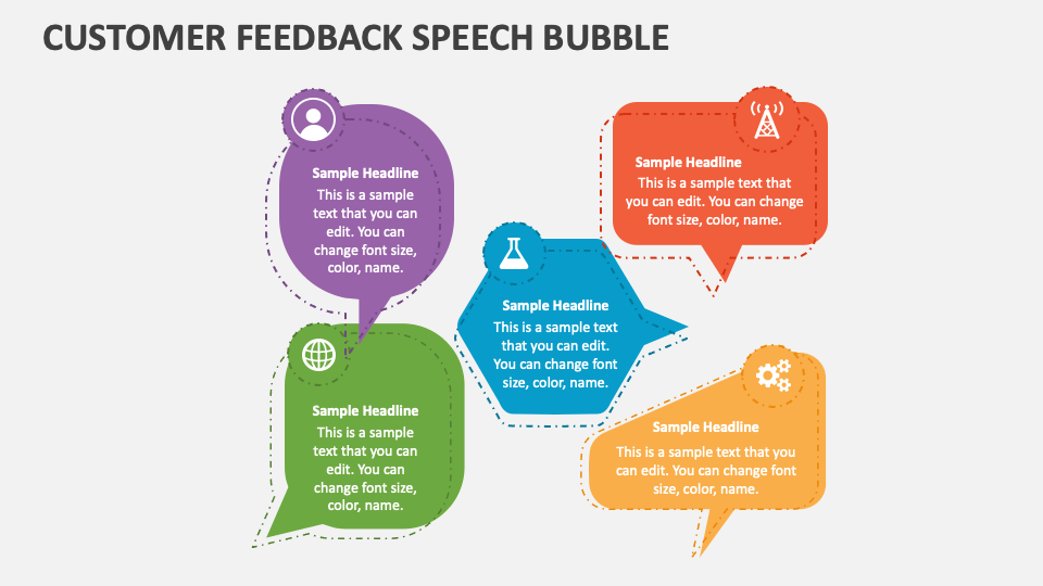 Customer Feedback Speech Bubble PowerPoint And Google Slides Template ...