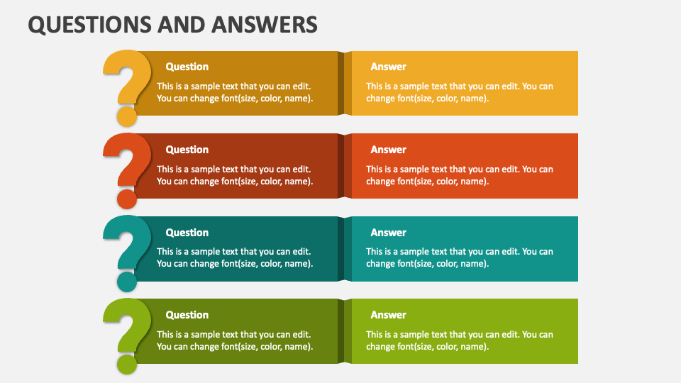 Questions and Answers PowerPoint Presentation Slides PPT Template