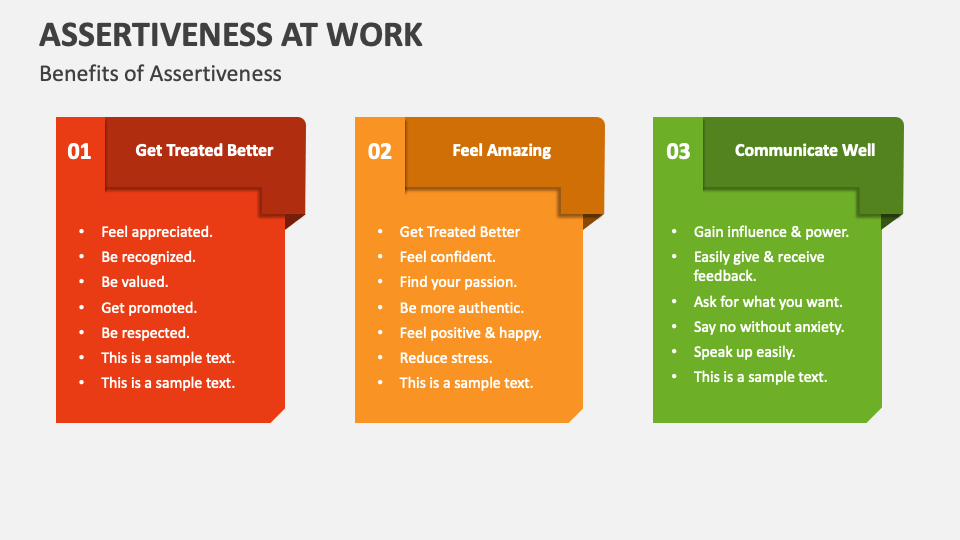 Assertiveness At Work PowerPoint And Google Slides Template - PPT Slides