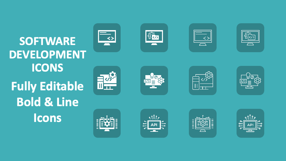 Software Development Icons for PowerPoint and Google Slides - PPT Slides