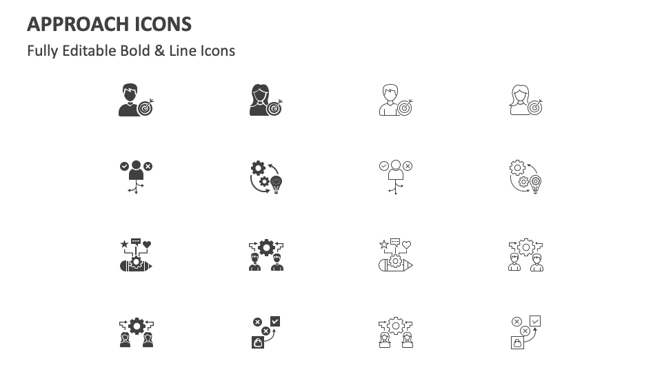 Approach Icons for PowerPoint and Google Slides - PPT Slides