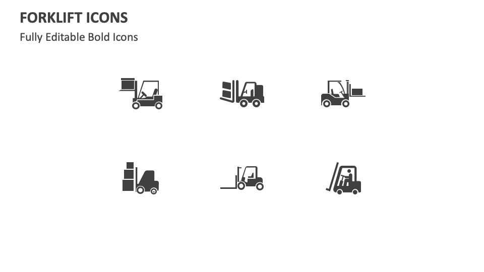 Forklift Icons for PowerPoint and Google Slides - PPT Slides