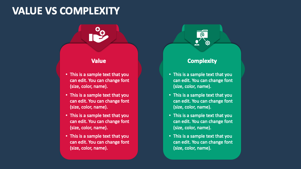 Value Vs Complexity PowerPoint and Google Slides Template - PPT Slides