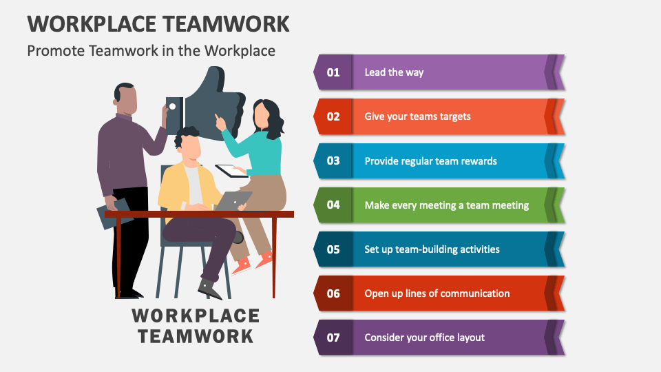 Workplace Teamwork PowerPoint and Google Slides Template - PPT Slides