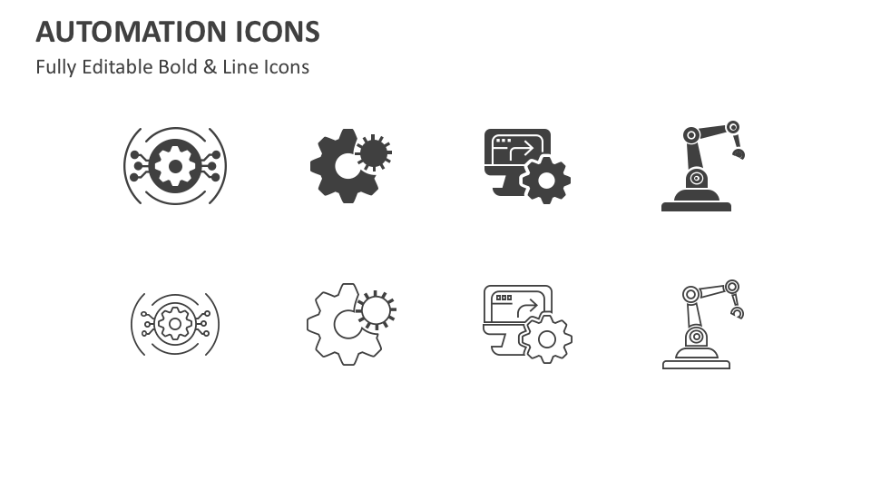 Automation Icons PowerPoint Presentation Slides - PPT Template