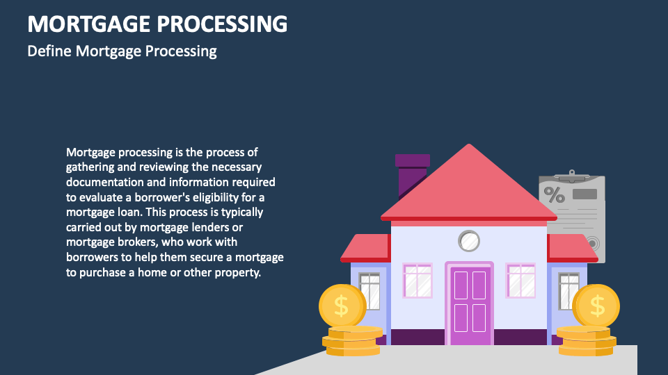 Mortgage Processing PowerPoint and Google Slides Template - PPT Slides