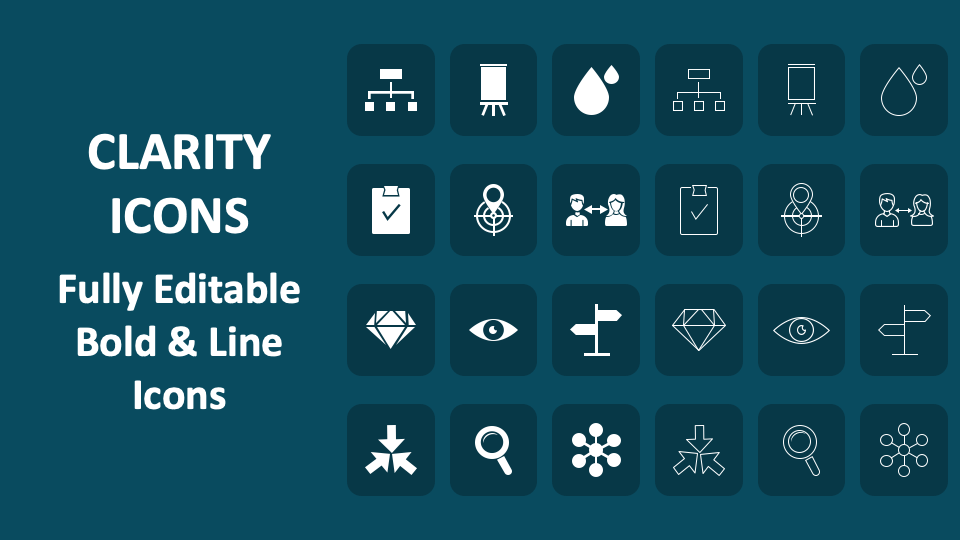 Clarity Icons for PowerPoint and Google Slides - PPT Slides