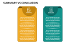 Summary Vs Conclusion PowerPoint Presentation Slides - PPT Template