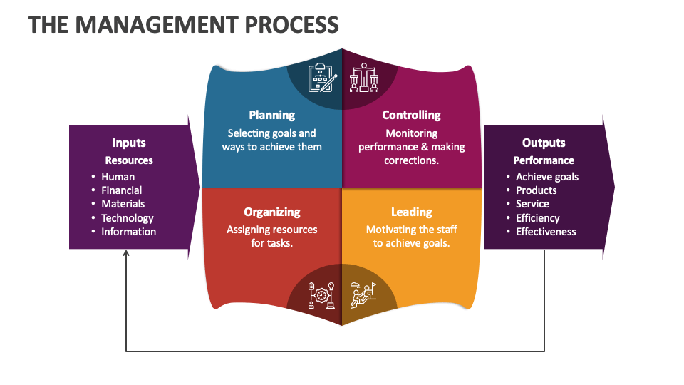 The Management Process PowerPoint and Google Slides Template - PPT Slides