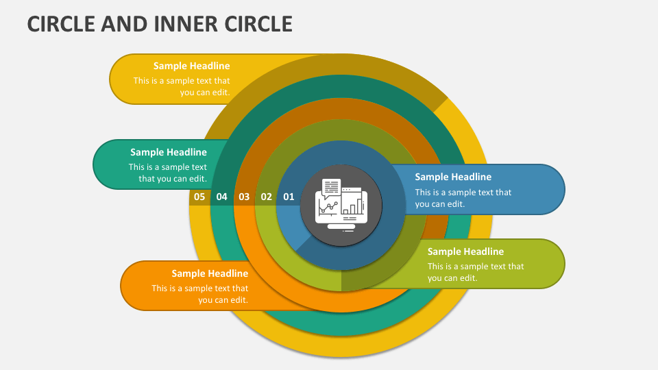 Circle and Inner Circle PowerPoint Presentation Slides - PPT Template