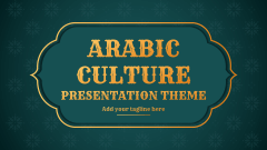 Arabic Culture Theme - Slide 1