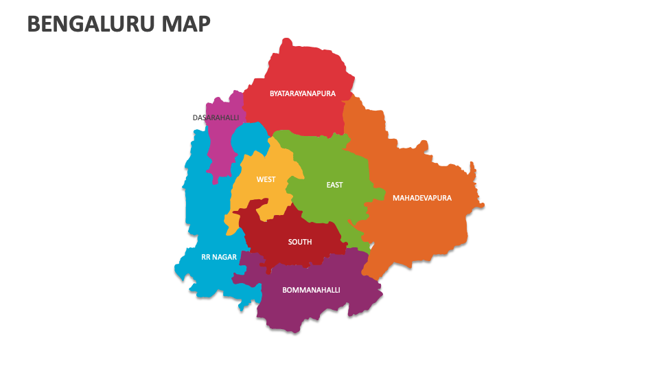 Bengaluru Map for Google Slides and PowerPoint - PPT Slides