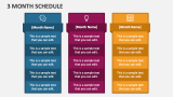 3 Month Schedule PowerPoint and Google Slides Template - PPT Slides