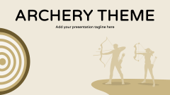 Archery Presentation Theme - Slide 1