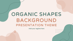 Organic Shapes Background Theme - Slide 1