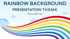 Rainbow Background Presentation Theme - Slide 1