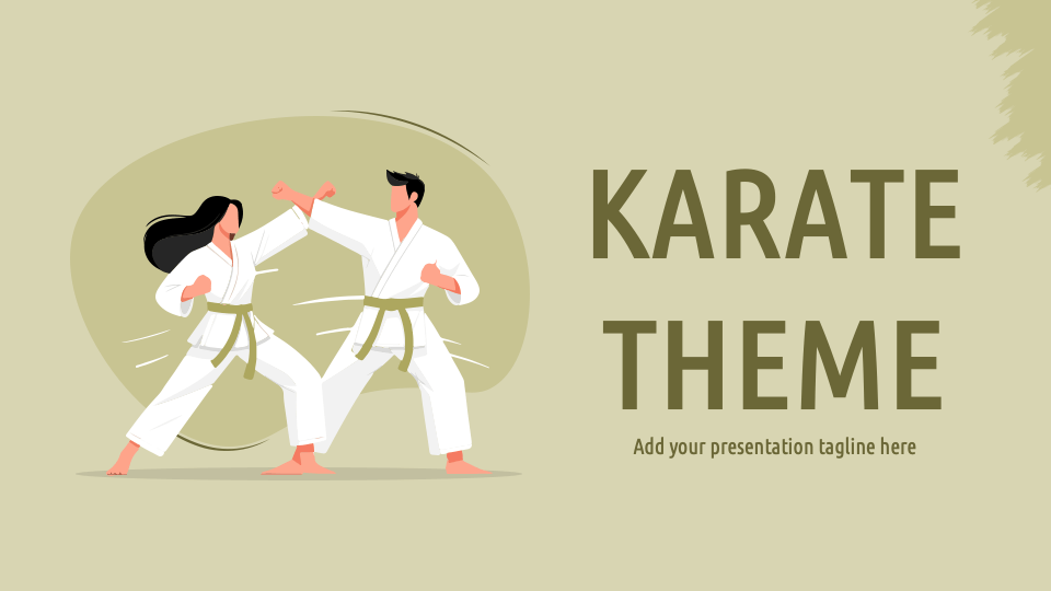 Free Karate Presentation Theme for Google Slides and PowerPoint