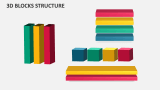 3D Blocks Structure Template for PowerPoint and Google Slides - PPT Slides