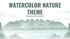 Watercolor Nature Theme - Slide 1