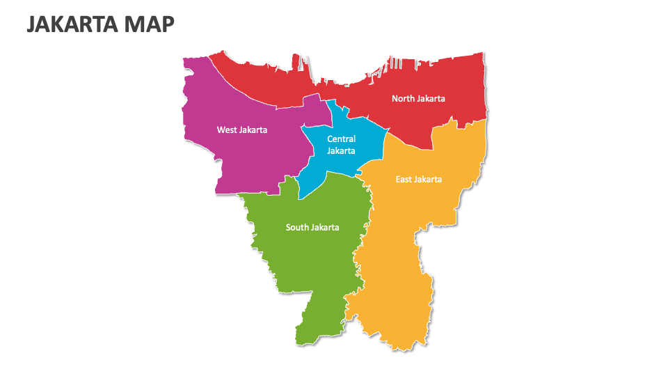 Jakarta Map for Google Slides and PowerPoint - PPT Slides