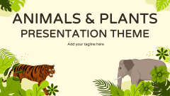 Animals and Plants Theme - Slide 1