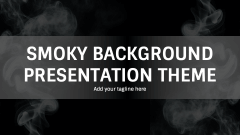 Smoky Background Theme - Slide 1