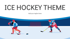 Ice Hockey Presentation Theme - Slide 1