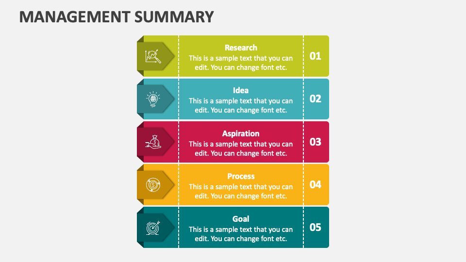 Management Summary PowerPoint and Google Slides Template - PPT Slides