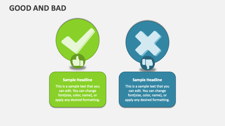 good vs bad slide presentation