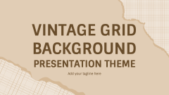 Vintage Grid Background Presentation Theme - Slide 1