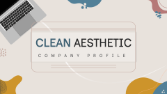 Clean Aesthetic Company Profile - Slide 1