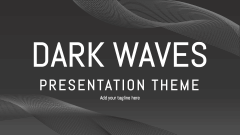 Dark Waves Presentation Theme - Slide 1