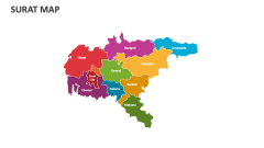 Surat Map for Google Slides and PowerPoint - PPT Slides