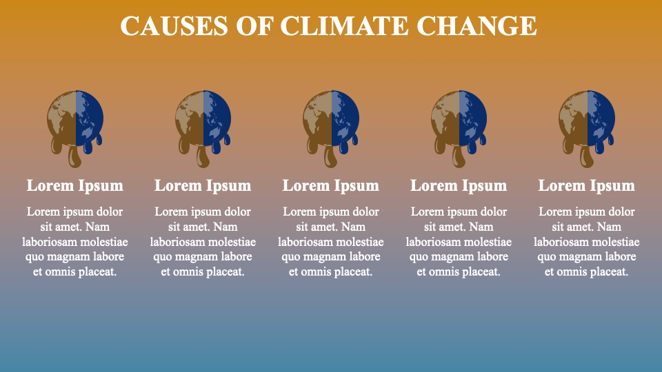 Climate Change Theme for PowerPoint and Google Slides - PPT Slides