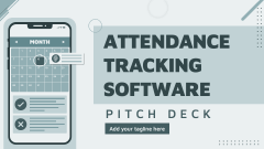 Attendance Tracking Software Pitch Deck - Slide 1