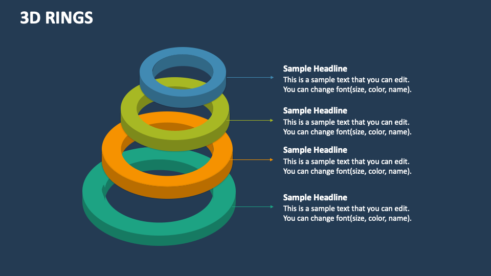 3D Rings PowerPoint And Google Slides Template - PPT Slides