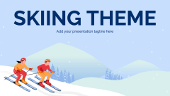 Skiing Presentation Theme - Slide 1