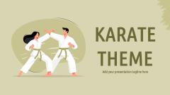 Karate Presentation Theme - Slide 1