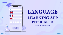 Language Learning App Pitch Deck - Slide 1