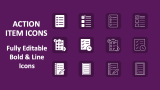 Action Item Icons for PowerPoint and Google Slides - PPT Slides