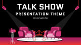 Free Talk Show Presentation Theme for Google Slides and PowerPoint